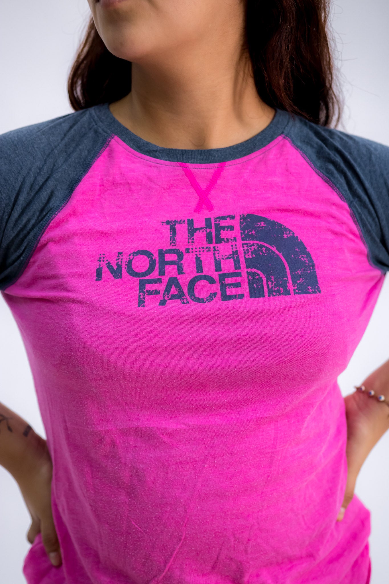 Camiseta The North Face rosa (XG)