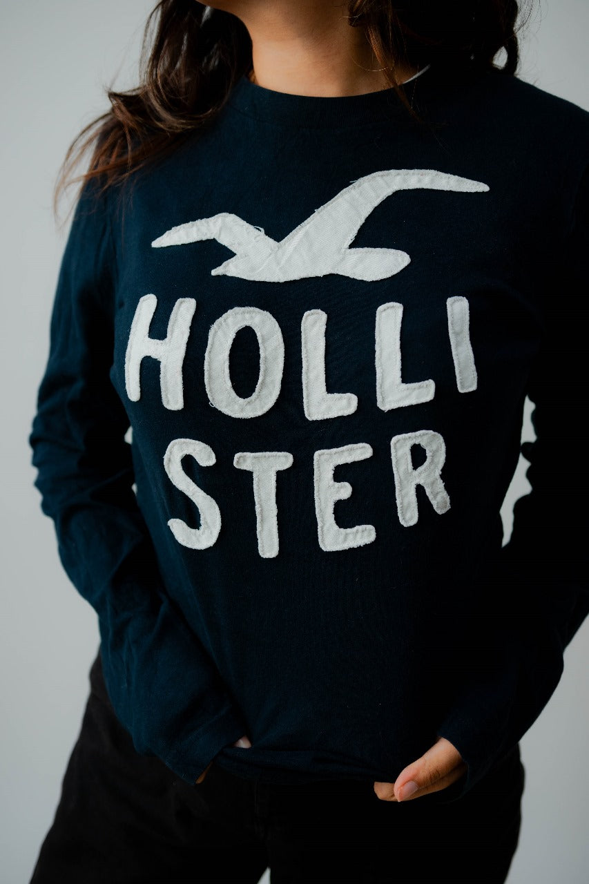 Playera negra Hollister (CH)